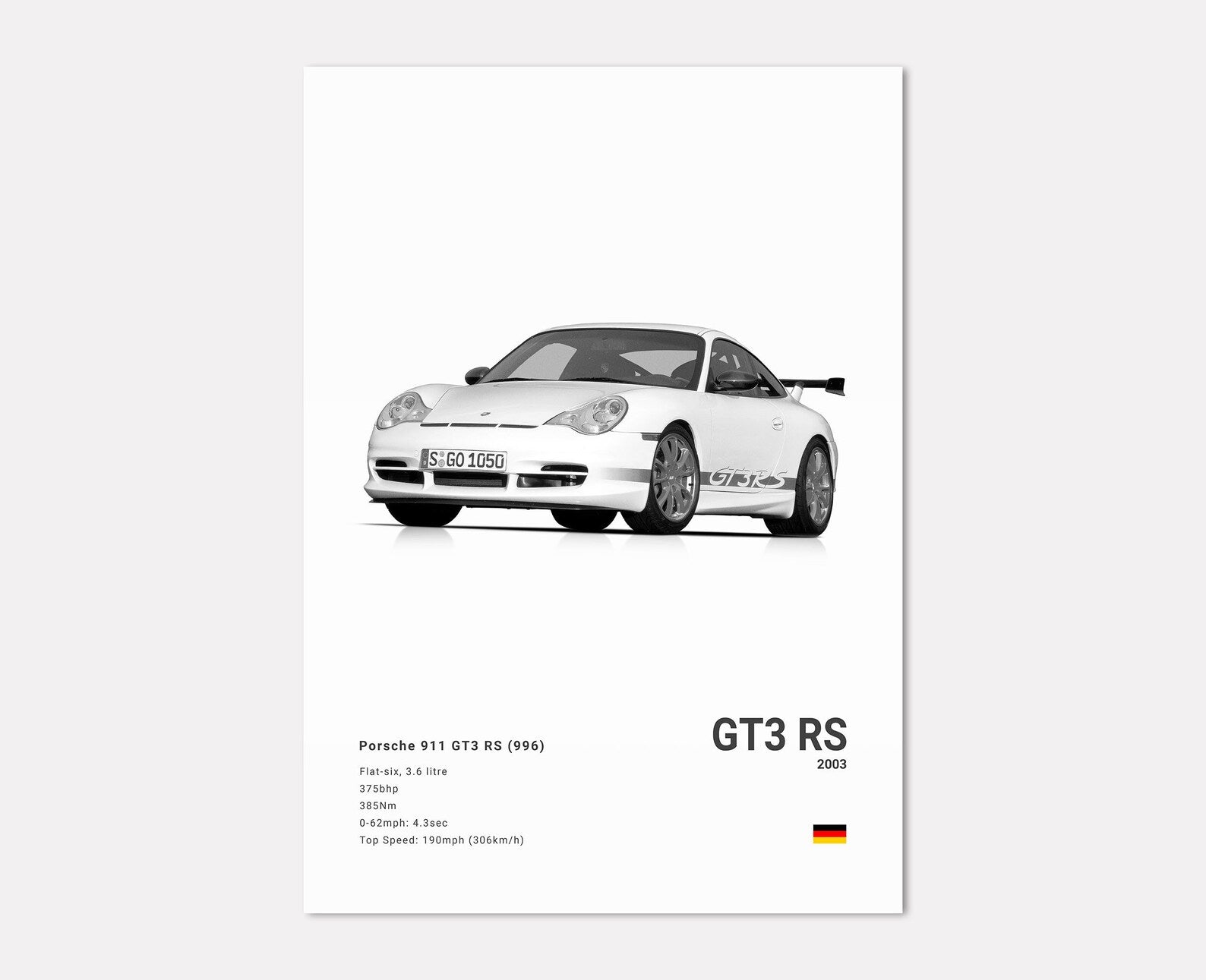 Porsche 911 GT3 RS (996) Front Side Angle