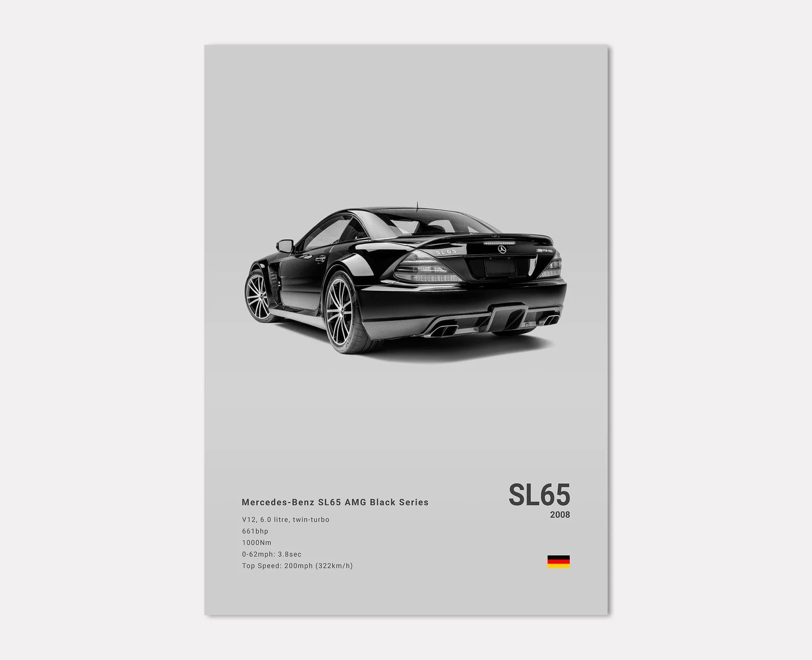 Mercedes-AMG SL 65 Black Series Rear Side Angle