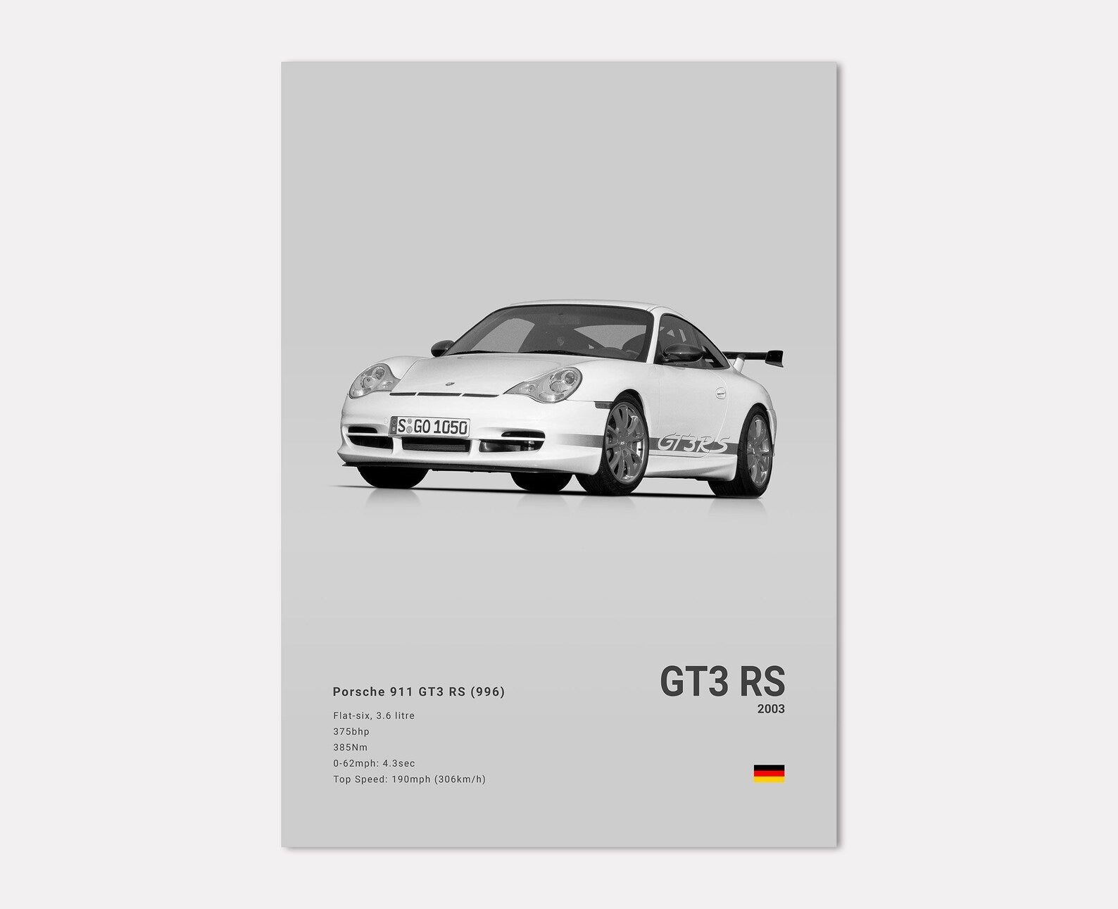 Porsche 911 GT3 RS (996) Front Side Angle