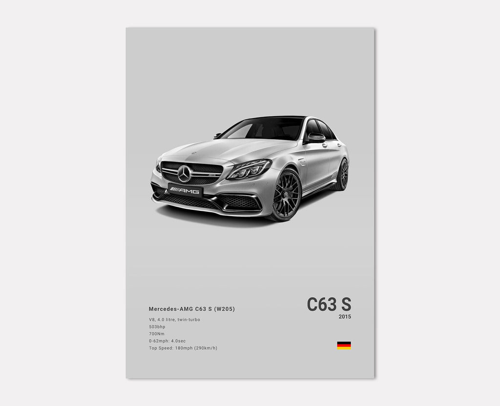 Mercedes-Benz AMG C63 S (W205) Front Side Angle