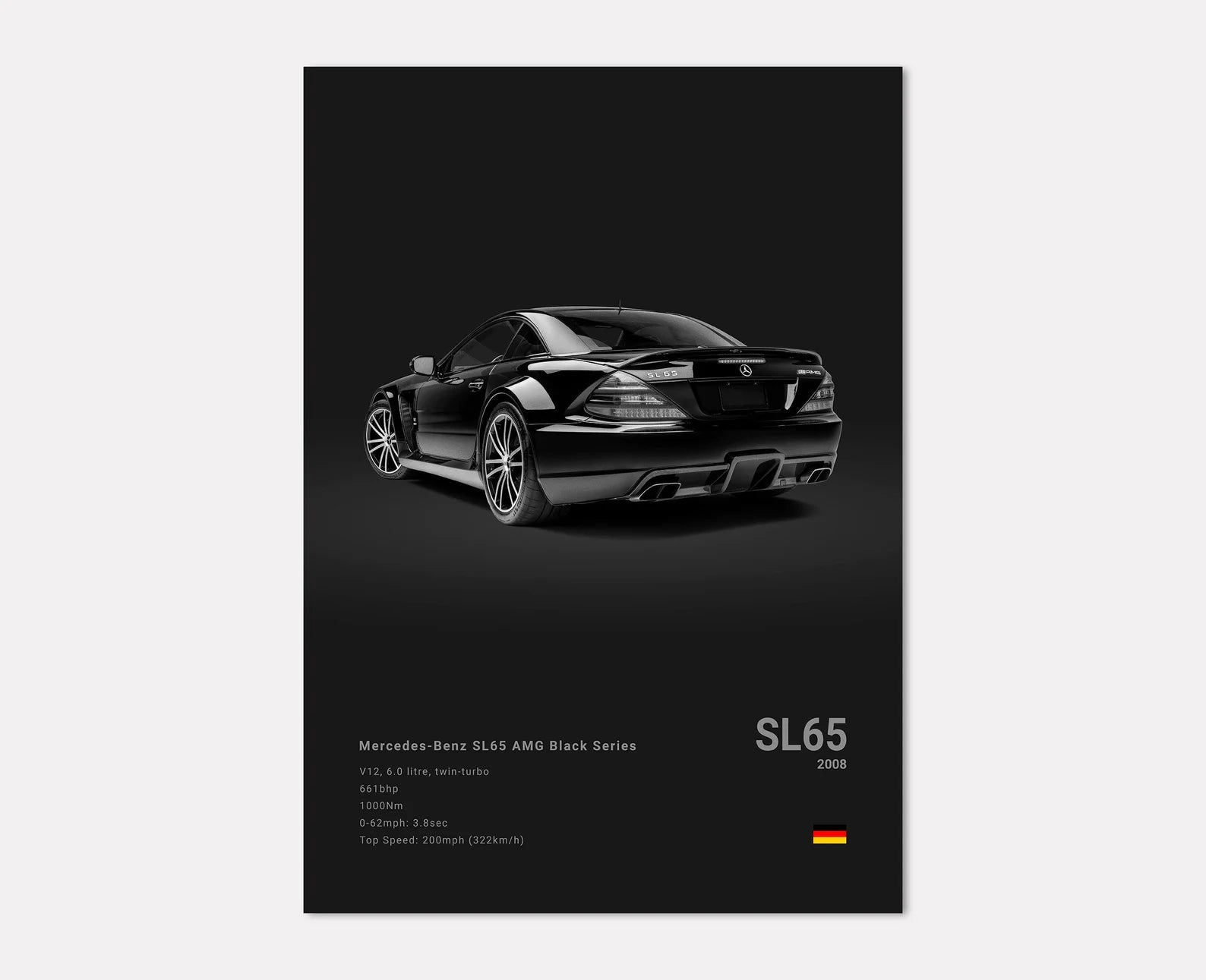 Mercedes-AMG SL 65 Black Series Rear Side Angle