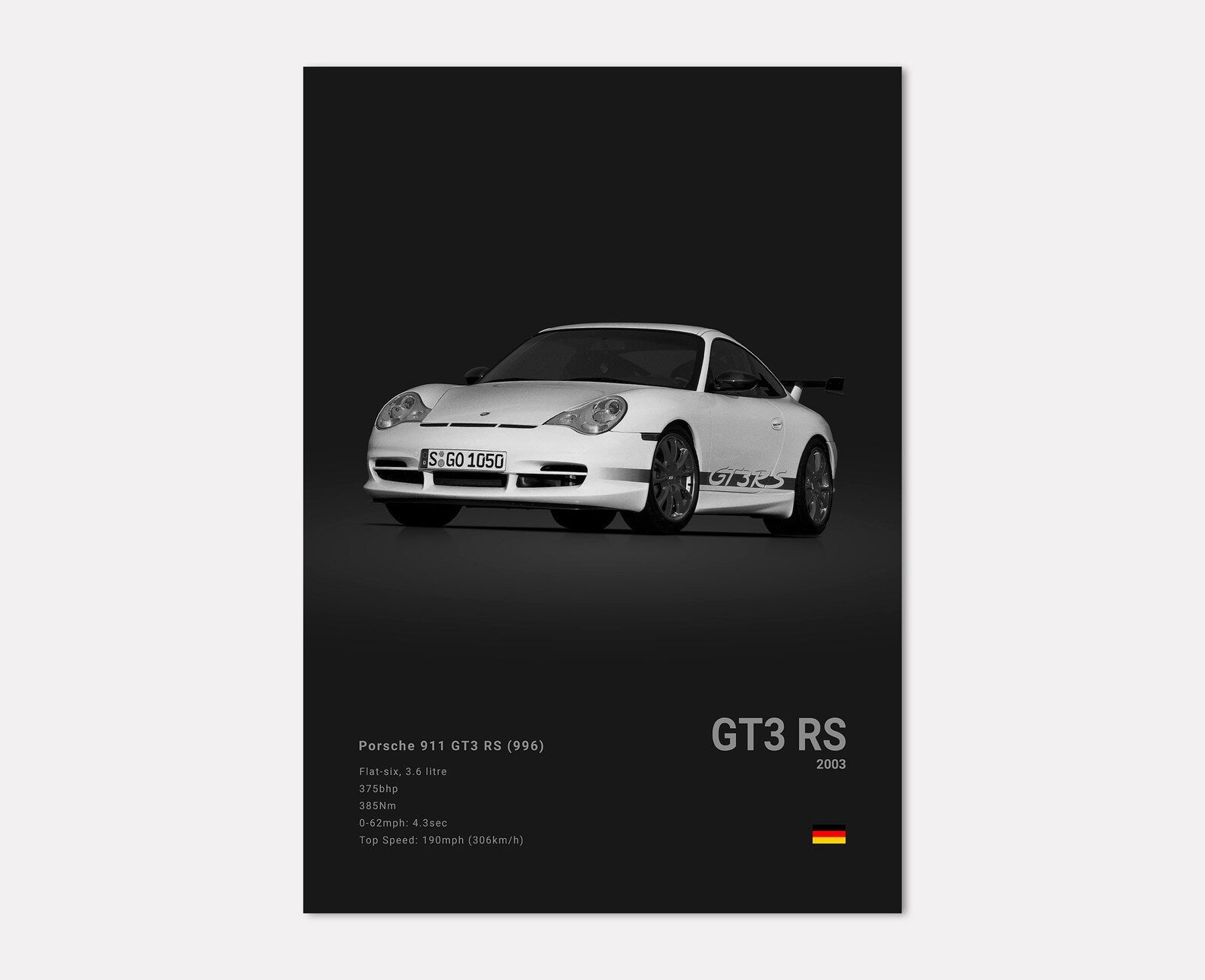 Porsche 911 GT3 RS (996) Front Side Angle