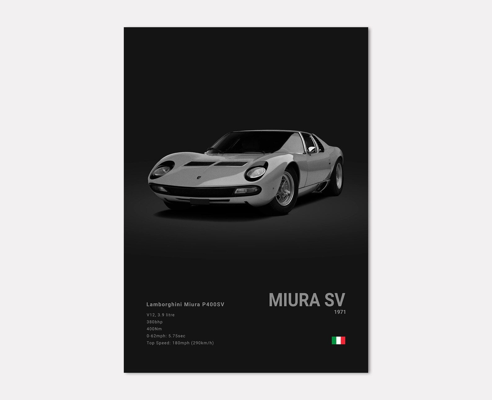 Lamborghini Miura P400 SV Front Side Angle