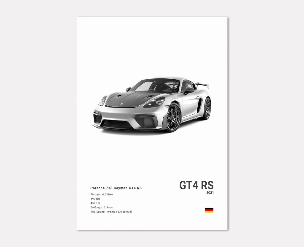 Porsche 718 Cayman GT4 RS Front Side Angle