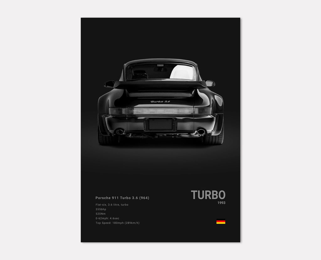 Porsche 911 Turbo 3.6 (964) Rear Angle