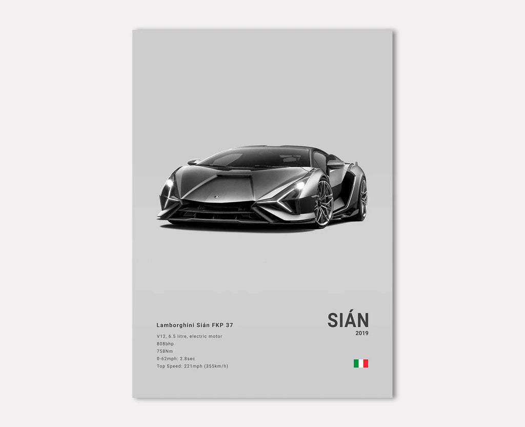 Lamborghini Sian FKP 37 Front Side Angle