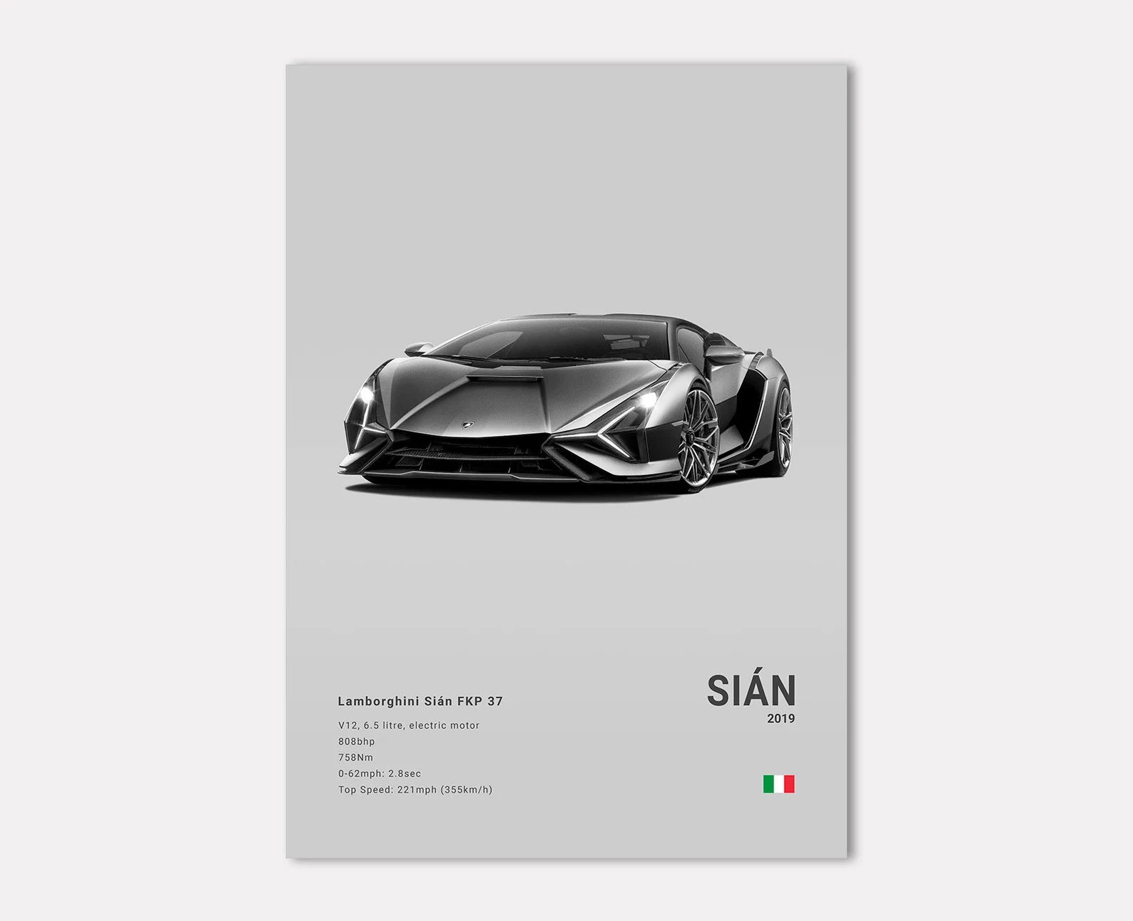 Lamborghini Sian FKP 37 Front Side Angle