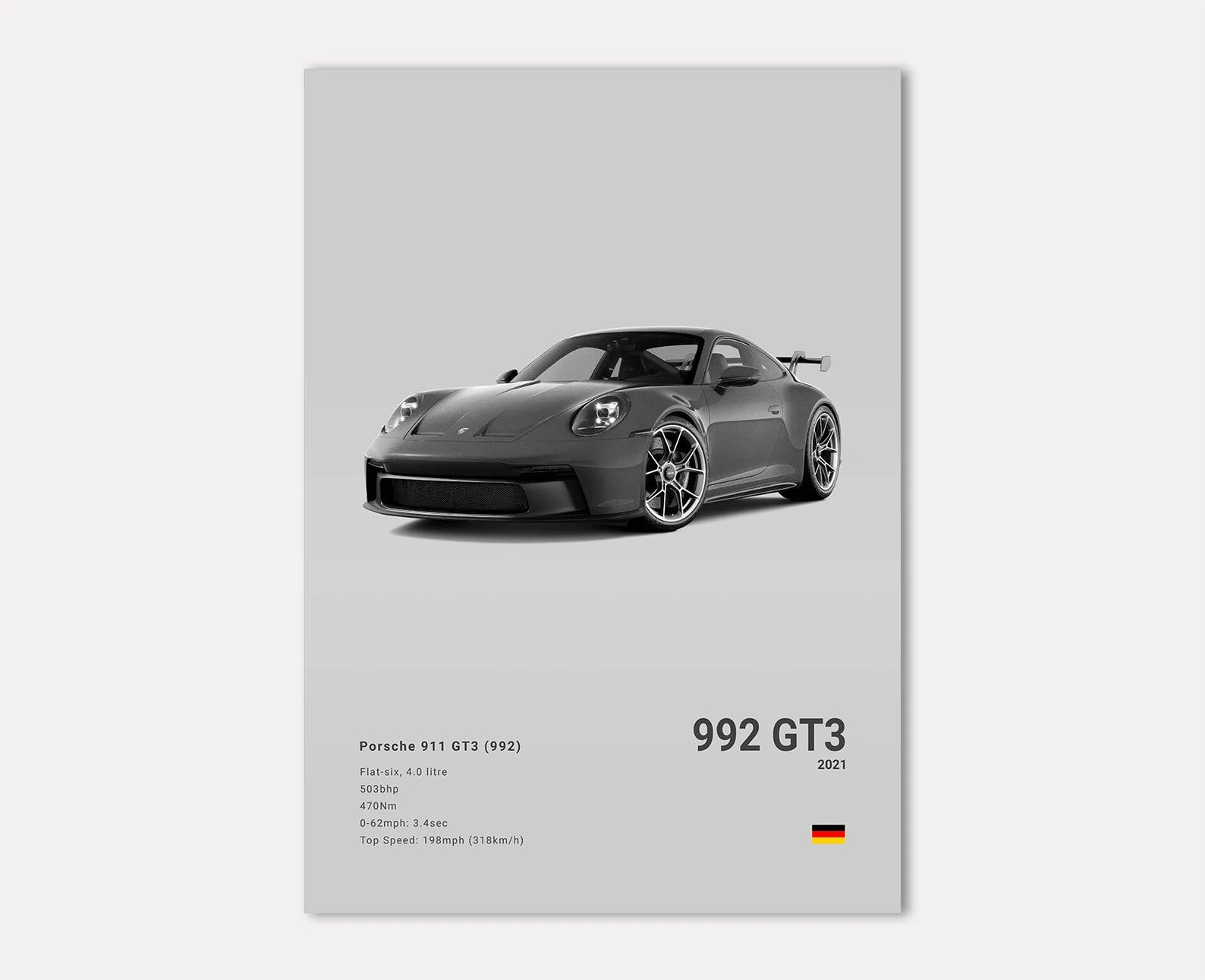 Porsche 911 GT3 (992) Front Side Angle