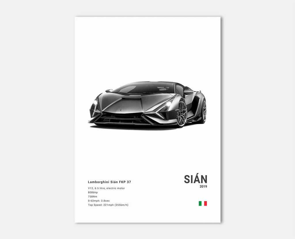 Lamborghini Sian FKP 37 Front Side Angle