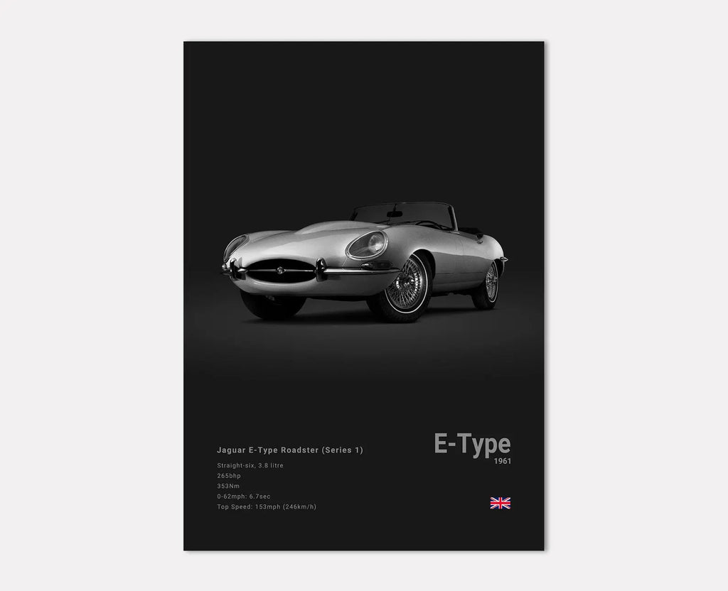 Jaguar E-Type Roadster Front Side Angle