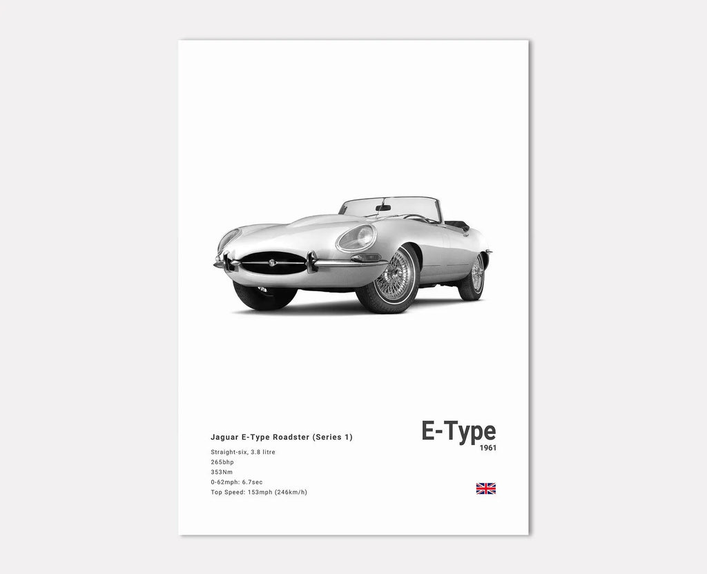 Jaguar E-Type Roadster Front Side Angle