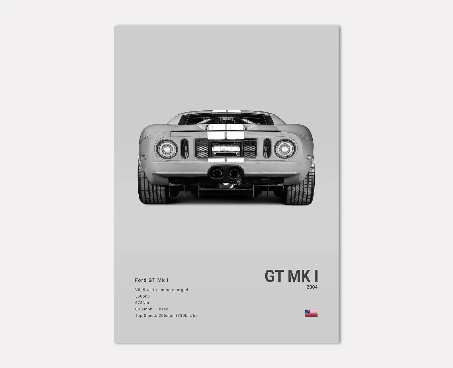 Ford GT MK 1 Rear Angle