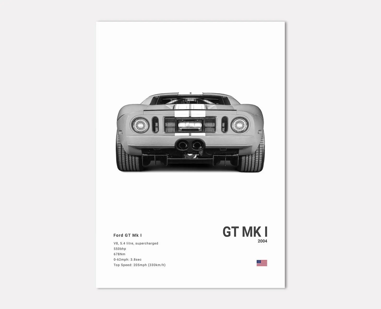 Ford GT MK 1 Rear Angle