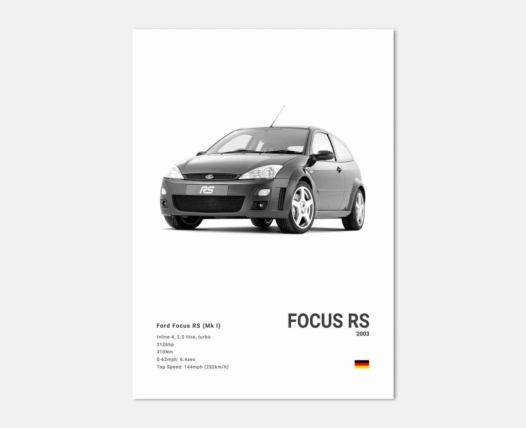 Ford Focus RS MK1 Front Side Angle