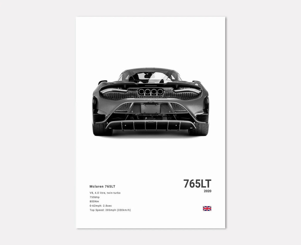 McLaren 765LT Rear End Angle
