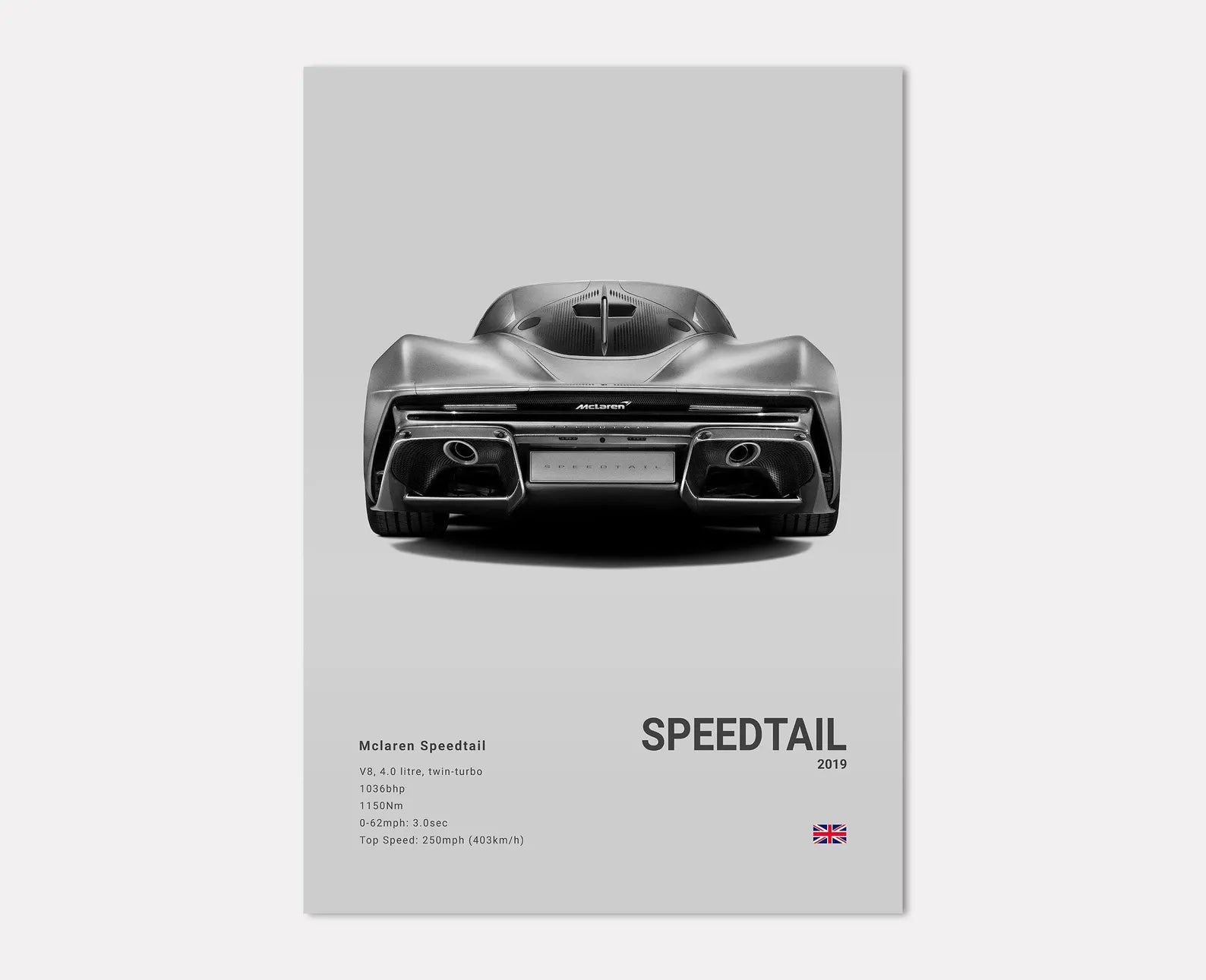 McLaren Speedtail Rear Angle