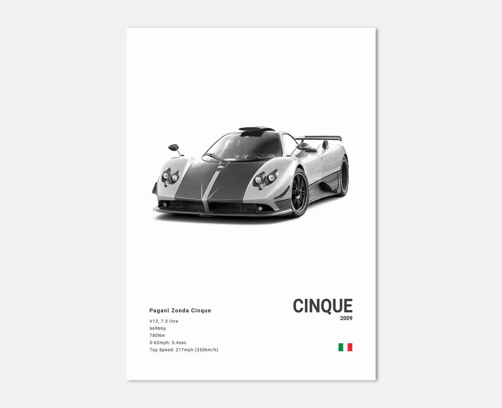 Pagani Zonda Cinque Front Side Angle