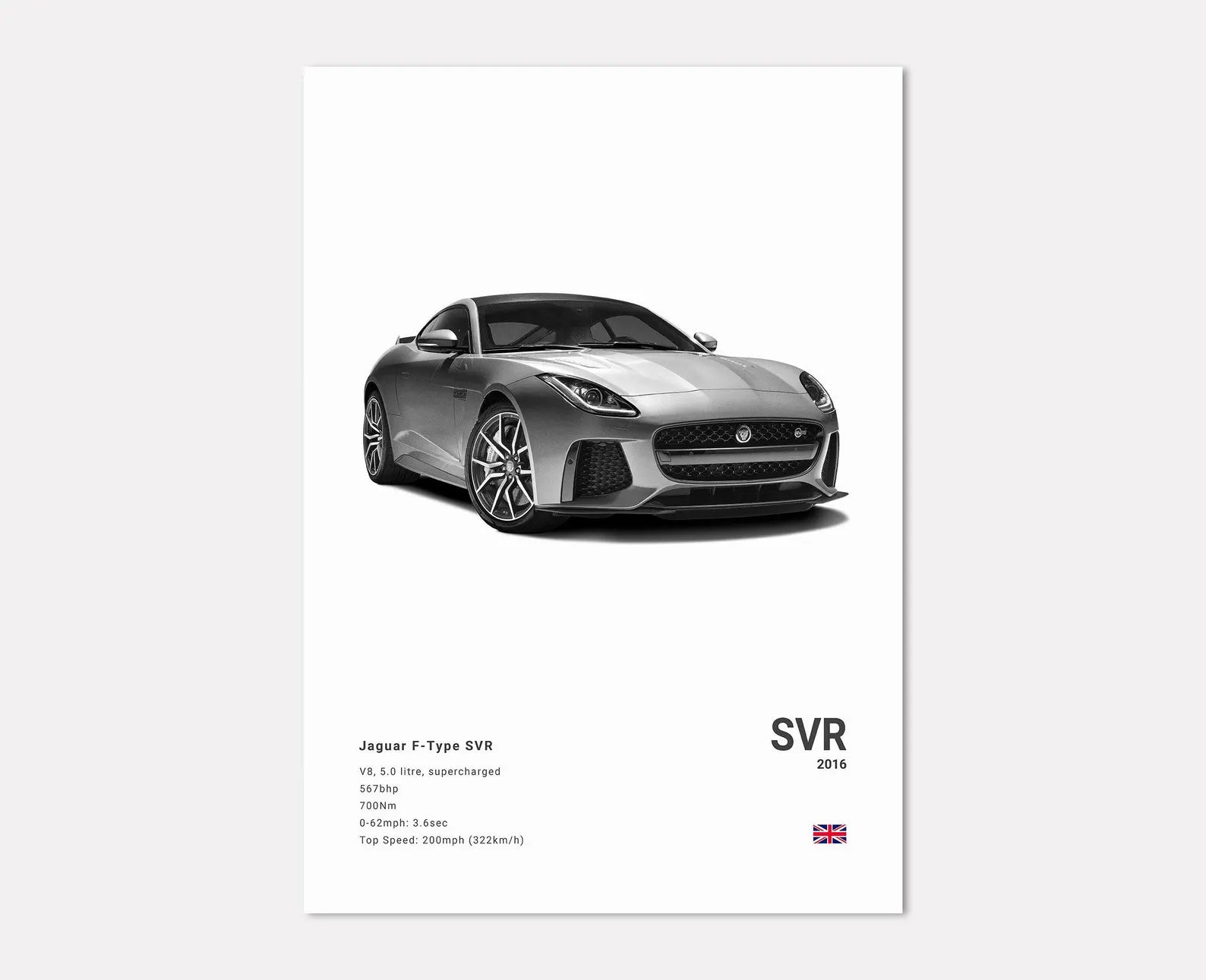 Jaguar F-Type SVR Front Side Angle